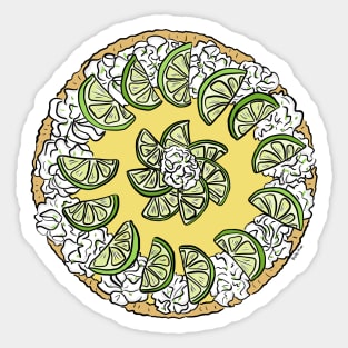 Mouthwatering key lime pie Sticker